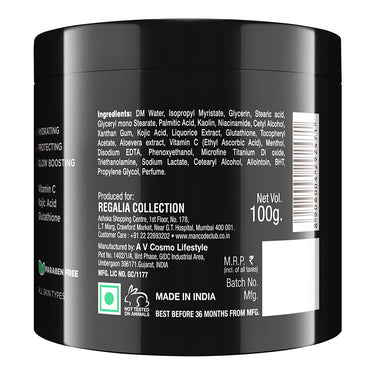 Mancode Whitening Cream for Men | 100g | Glowing Radiant Skin | Daily Defence From Pollution | Reduces Acne & Dark Spots | Cream With UV Protect | Everyday Skin Care